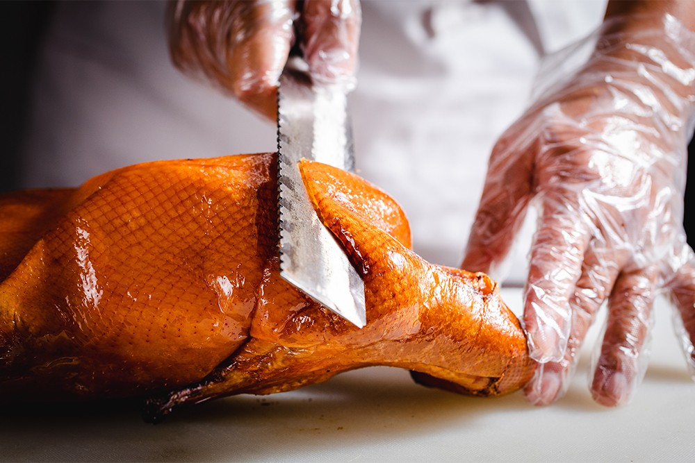 老北京传统烤鸭实体店技术班